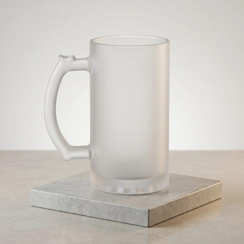 Frosted Beer Mug — customizable photo mug