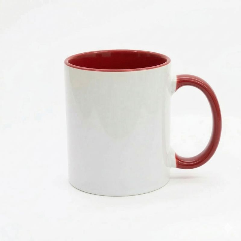 Buy 3 Tone Mug — Red — Custom Printed Mug from Mug Factory