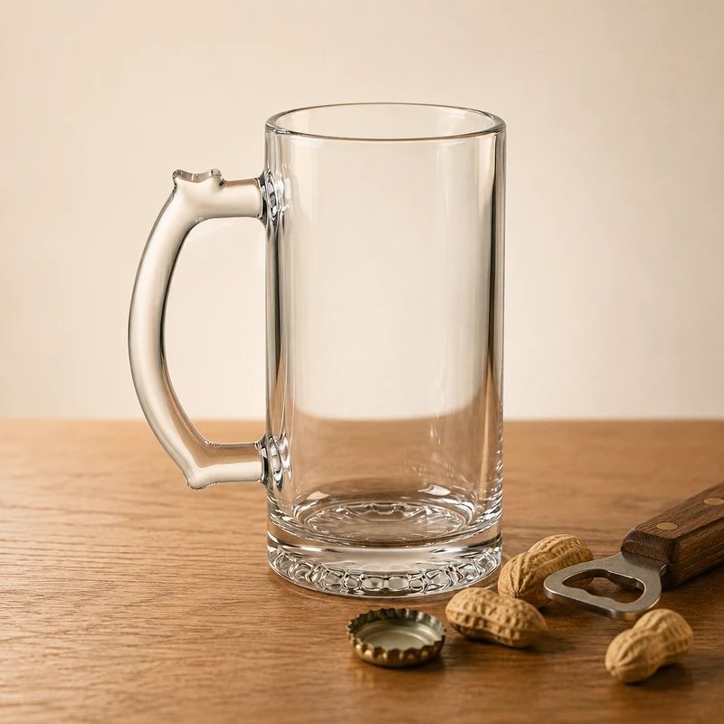 Clear Beer Mug - customizable photo mug