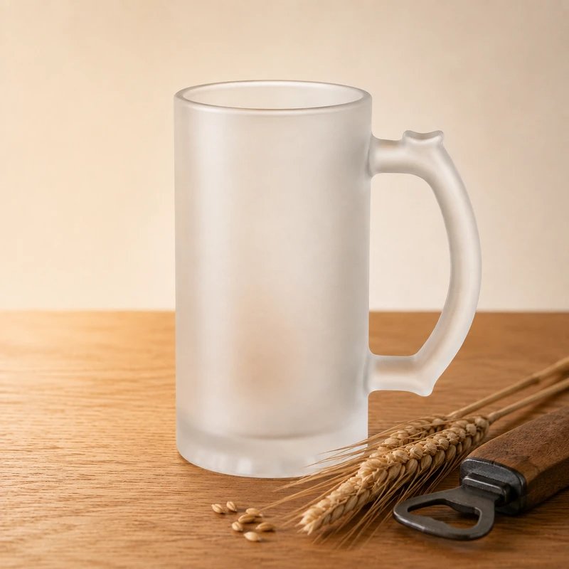 Frosted Beer Mug - customizable photo mug